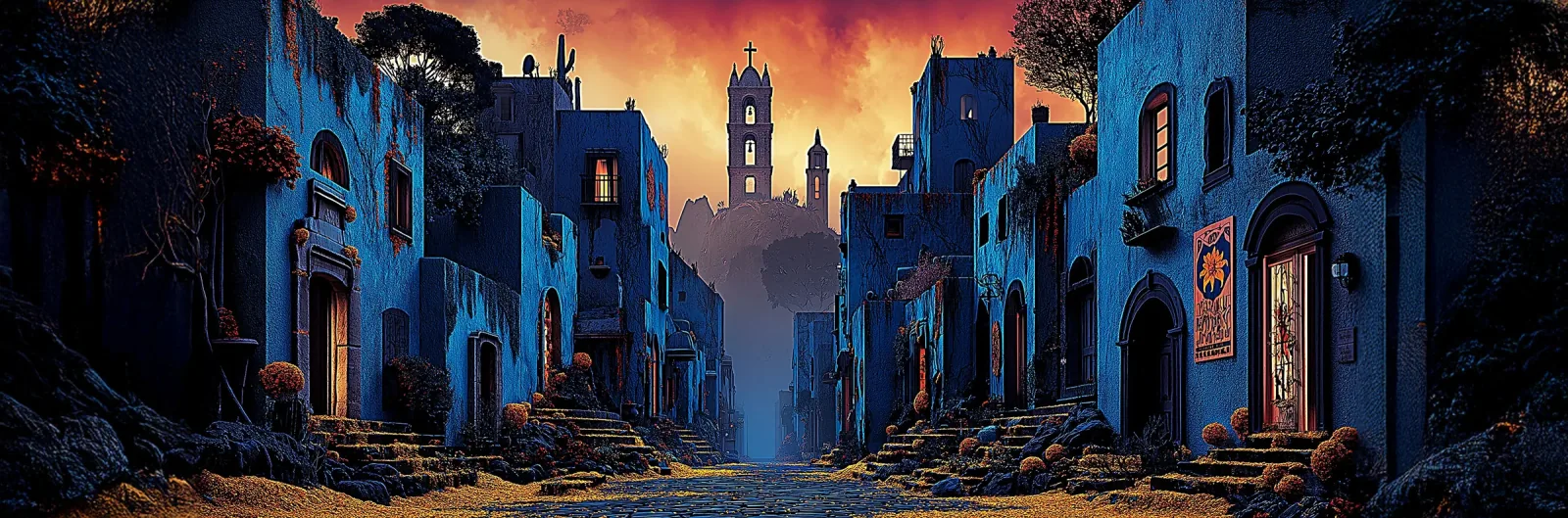 Ciudad de los Muertos at night — secret actions phase